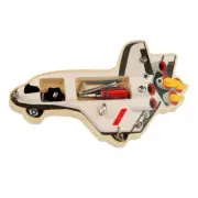 Busy Boards Toy for Toddler Wooden Educational Spaceship Gift