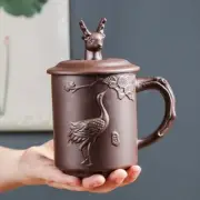 Yixing Zisha Tea Cup with Lid Office Cup Master Teacup Kungfu Teaset Ceramic