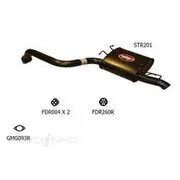 Redback Sports Pipes to suit Territory 6Cyl 2 1/2" Rear Muf Megaflow - STR201