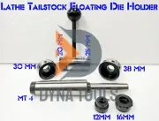 Lathe Tailstock MT4 Floating Die Holder Set 4MT Shank - Hold MM Metric Size Dies