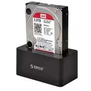 High-Speed Usb 3.0 To Sata Dock For 2.5 / 3.5 Hdd - Black