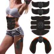 Electric Muscle Toner EMS Machine Abdominal Toning Belt Hip Body Fitness Trainer