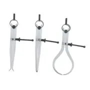 8 Inch Spring Caliper Set Of 3 Inside Outside Dividers Precision Tool