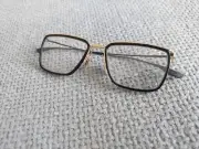DITA SCHEMA-ONE Eyeglasses DTX106-55-04 Yellow Gold Black 55-18 L. EDITION