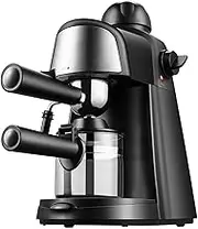 Espresso Machine For Home, Small Mini Coffee Maker With Pump Pressure Of 5 Bar And Steam Pipe For Milk Foam, Espresso Machine For Making Coffee, Mochas, Lattes And Cappuccinos Etc