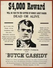 Wanted Dead Or Alive $4,000 Reward Butch Cassidy Poster