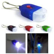 2 Mini Keychain LED Flashlight Torch Hook