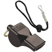 Fox 40 Classic Whistle Outdoor Safety Sports Referee Football Soccer Black