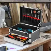 Protector Hard Case with Compartment Household Portable Tool Box with Drawer
