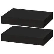 IKEA LACK Wall Shelf Black Brown 2 Pack - Floating Wall Shelf 1 3/4x10 1/4 "