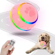 Active Automatic Rolling Fetch Ball For Dogs Remote Control Motion Sensor Pink