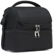 Double Decker Cooler Insulated Lunch Bag Large Tote for Boys, Girls, Men, Wom...