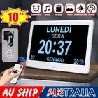 10 inch/Extra Large Dementia Clock LED Alarm Clocks Digital Calendar Day Clocks