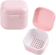 SUTOKAKA 1Pc Plastic Nail Tool Sterilizer Box Nail Drill Bits Cleaning Box Polishing Tools Soaking Tray Manicure Pedicure Storage Container Case - Pink