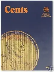 WHITMAN Cents Plain Blank Folder Holder Album #9041