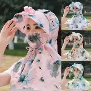 Sun Hat with Fan Sunshades Shawl for Summer Sports for Travel Fitness Workout