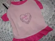 pink DADDY'S GIRL Dress Dog XS Zack & Zoey XSmall heart