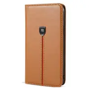 For Iphone 11 Pro Flip Leather Case With Holder and Card Slots and Wallet(Brown)