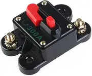 Mobestech 24V Inline Auto Waterproof Circuit Breaker 300 AMP Manual Reset Fuseholder for Car LED Strip Light and Smart Light