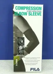 FILA Compression Elbow Sleeve Size X-Large, Black TF