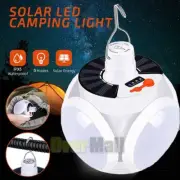 Foldable Solar LED Torch Night Light Outdoor Camping Lamp Emergency Rechargeable
