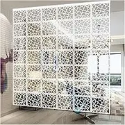 Hanging Room Divider, Wood Plastic Breathable Living Room Screen Panel,Study Hotel Kitchen Bedroom Office Panels Decorative Screen,29/39cm