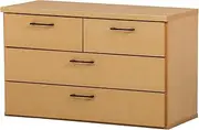 Sekikagu Nakakei 419889 Chest, 35.4 inches (90 cm), Width 3 Tiers, Sunday, Natural
