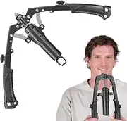Shoulder Expander, Men Arm Trainer, Hydraulic Chest Expander, Home Workout Tool, 22-440lbs Strength Traine, Ideal for Upper Body Training, Fitness, Muscle Building, 11.81x7.09 inch
