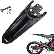 LINGQI RACING 2nd Generation Modified Longer Rear Fender Fit to Sur-Ron Light Bee X And S. Streamlined Long Dirt Pit Mudguards Tail Guard for SURRON.Black