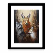 Animals Modern Art Canvas Framed Art