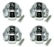 4x NEW KMC XD Series 796 797 798 5Lug 5x5.5 CHROME Wheel Center Caps 1079L145A