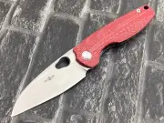 Twosun Folding Knife M390 Timascus/ CF Handle Camping Knife TS129-M390-Timascus