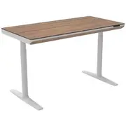 Helsinki Electric Sit Stand Desk 1400mm Walnut/White