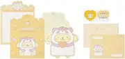 Pompompurin's Letter Sheets Set - 4 Letter Sheets in 2 Different Designs - 2 Envelopes - 2 Seal Stickers