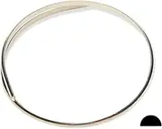 4 Gauge, 925 Sterling Silver Wire (Half Round) Dead Soft Made in USA - 1FT by CRAFT WIRE