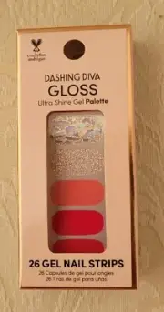 NEW IN BOX. Dashing Diva Gloss Gel Nail Strips Ultra Shine Gel Palette 26 Strips