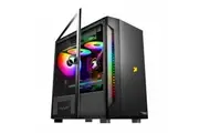 Armaggeddon PC Case Tessarraxx Core 1 Tempered Glass mATX Case Glass Side Panel