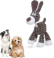 Dog Plush Toys,donkey Shape Pet Chew Toys Squeaky Plush Toy,corduroy Chew Toy For Small, Medium Dogs