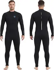 Lemorecn (16 Sizes) Mens Wetsuits Jumpsuit Neoprene 3/2mm and 5/4mm Full Body Diving Suit for Men and Women