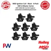 MSD GM LS Blaster Ignition Coil Black 8-Pack For Chevrolet, Pontiac, Cadillac V8 (for: Chevrolet)