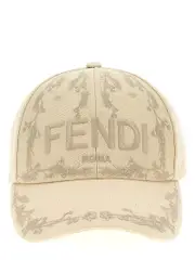 Fendi-Fendi Roma Cappelli Bianco-Uomo