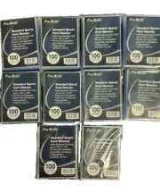 1000 PRO-SAFE Standard Sports Soft Trading Card Penny Sleeves No PVC 10 packs