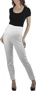 [ToBeInStyle] Women's Stretchy Band Straight Leg Maternity Dress Pants