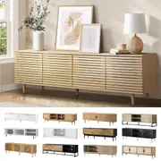 Oikiture Entertainment Unit TV Cabinet Stand 160/180cm Storage Drawer Shelf