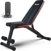 PASYOU Adjustable Weight Bench Full Body Workout Multi-Purpose Foldable Incline Decline Exercise Workout Bench for Home Gym