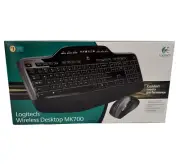 Logitech Wireless Desktop MK700 Wireless Mouse Keyboard Factory Sealed 2009