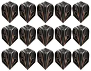 5 New Sets Harrows Noble Standard Dart Flights – Bronze