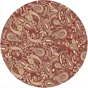Slipmat Slip Mat Scratch Pad Felt for Any 12" LP DJ Vinyl Turntable Record Player Custom Graphical - Paisley RD-CR