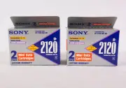 NEW Sony QD 2120 Mini Data Cartridges, 2 Packs of 2 (4 total), QIC80