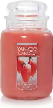 Yankee Candle White Strawberry Bellini Scented Premium Paraffin Grade Candle ...